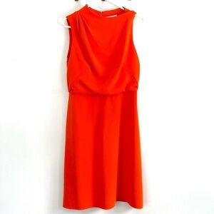 NWT Damsel in a Dress Orange Jovie Sleeveless High Neck Shift Dress - Size 8